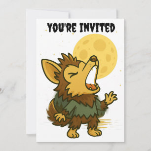 Invitation Halloween hurlant