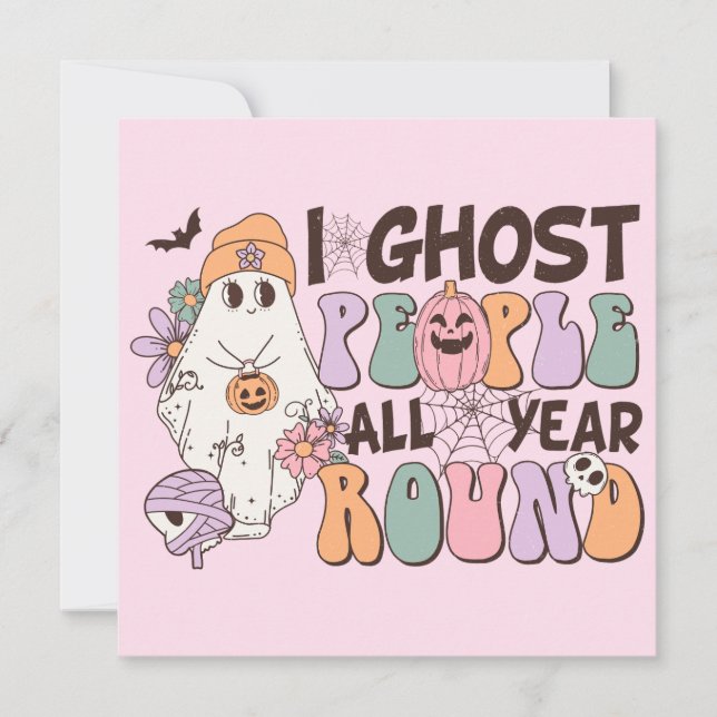 Invitation Halloween I Ghost People (Devant)
