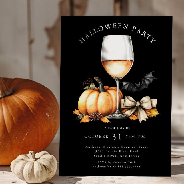 Invitation Halloween incroyablement élégante (Créateur téléchargé)