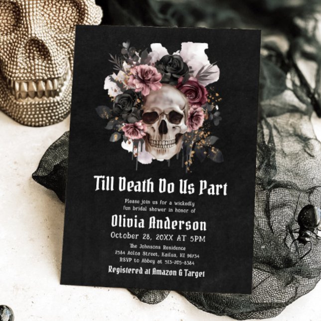 Invitation Halloween Jusqu'à la mort Faisons-nous partie Fête (Créateur téléchargé)