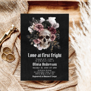 Invitation Halloween L'amour du crâne à la première Fête des 