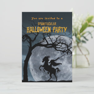 Invitation Halloween légendaire Horseman sans tête