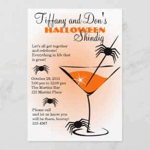 Invitation Halloween Martini Shindig !