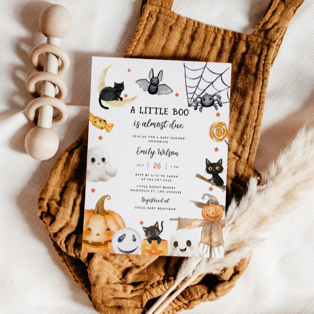 Invitation Halloween neutre pour les femmes Un petit Baby sho (Créateur téléchargé)