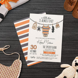 Invitation Halloween Neutre Un Petit Boo