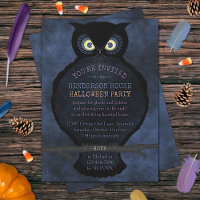Halloween Owl Haunted House Party Déplaisant effra
