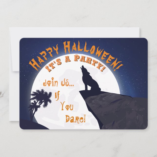 Invitation Halloween - Rejoignez-Nous Si Vous Osez (Devant)