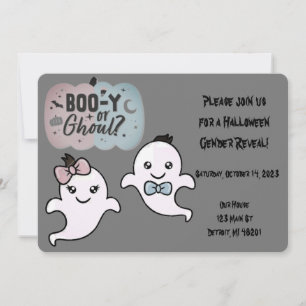 Invitation Halloween - Révélation de genre