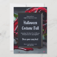 Halloween Rose gothique
