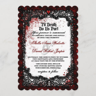 Invitation Halloween sanglant