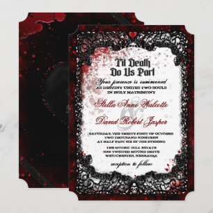 Invitation Halloween sanglant