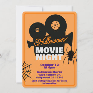 Invitation Halloween Soivie soirée Spooktacular