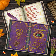 Halloween sorcières magique Livre épell Eyeball Sp