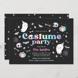 Invitation Halloween Spooktacular Costume Party mignon fantôm