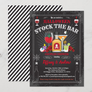 Invitation Halloween stock l'invitation du bar