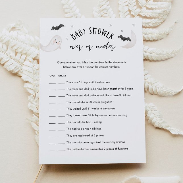 Invitation Halloween SUGARBOO Au-Dessus Ou En-Dessous Du Jeu  (Créateur téléchargé)