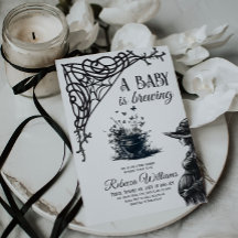 Halloween Thème bébé brasse Baby shower noir