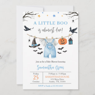 Invitation Halloween Vêtements Petit Baby shower Boo