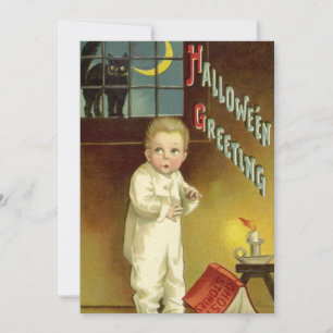 Invitation Halloween vintage par Ellen Clapsaddle, Histoire d