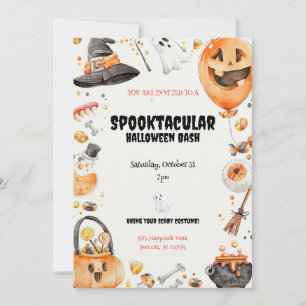 Invitation Halloween Whimsical 'Spooktacular'