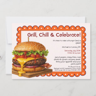Invitation Hamburger Party   Fun Burger Célébration