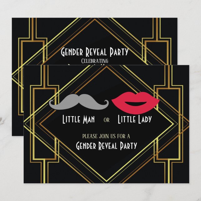 Invitation hanche gatsby petit homme ou petit manque sexe rév (Devant / Derrière)