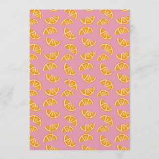Invitation Hand-drawn Refreshing Oranges Seamless Pattern