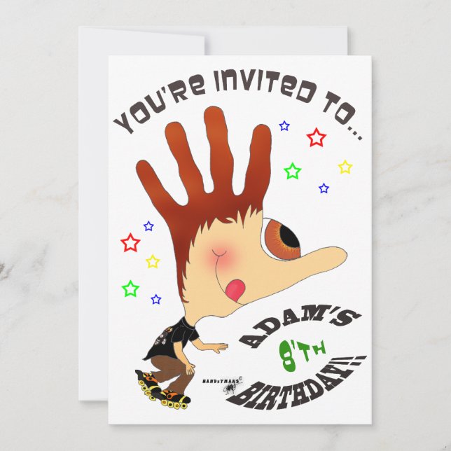 Invitation HANDzYMANS-RollerbladerInvitation (Devant)