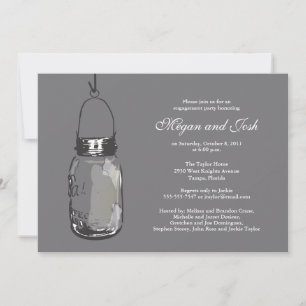 Invitation Hanging Mason Jar