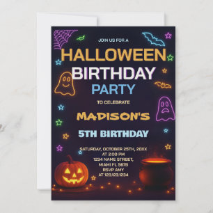 Invitation hantée d'Anniversaires de enfants de la