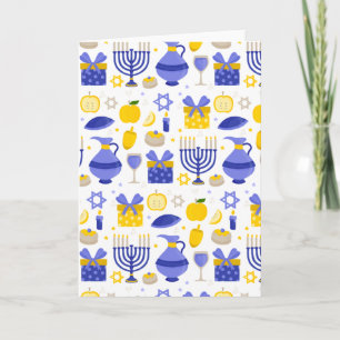 Invitation hanukkah dreidel menorah