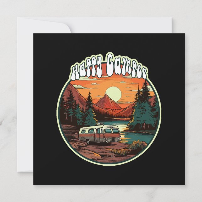 Invitation Happy Camper (Dos)