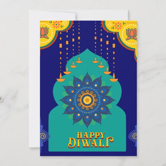 Invitation happy diwali (Devant)