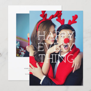 Invitation Happy Everything Holiday Photo Overlay