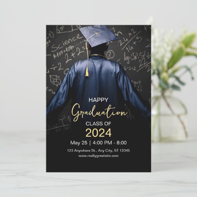 Invitation Happy Graduation Invitation, Classe De 2024 (Debout devant)