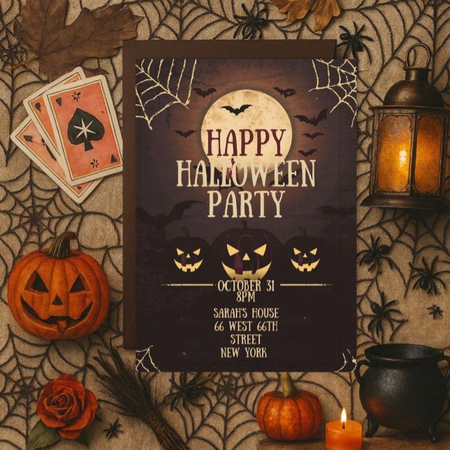 Invitation Happy Halloween Party (Créateur téléchargé)