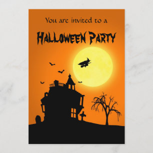 Invitation Happy Halloween Silhouette paysage