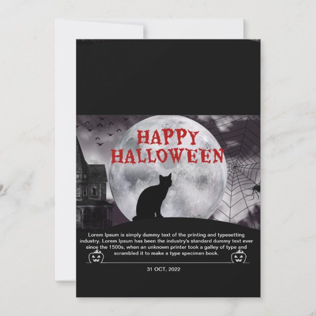 Invitation happy holloween  (Devant)