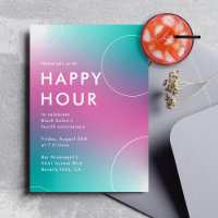 Happy Hour Gradient Moderne (Aqua)