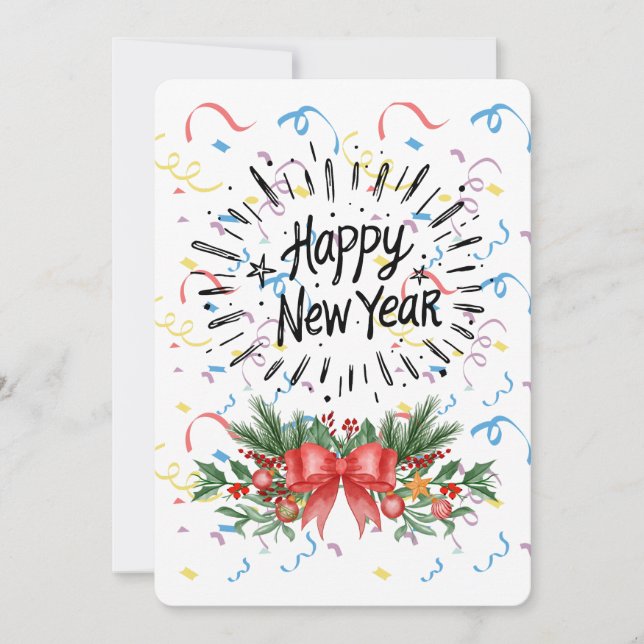 Invitation Happy new year (Devant)