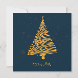 Invitation Happy New Year Christmas Tree