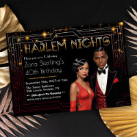 Harlem Nights Art Déco African American Birday