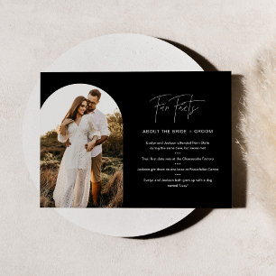 Invitation HARLOW Fun Facts About the Bride and Groom Card