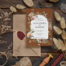 Harmonia Autumn Floral | Boho Orange Rust Mariage