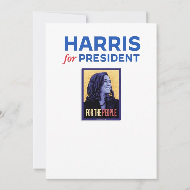 Invitation Harris pour le président / Kamala Harris pour le p (Devant)