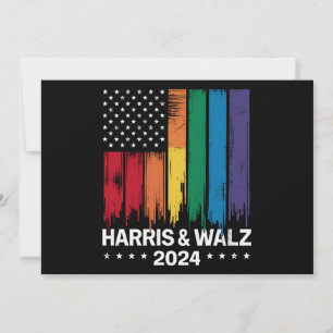 Invitation Harris Waltz 2024 Election Gay Tim Waltz LGBTQ