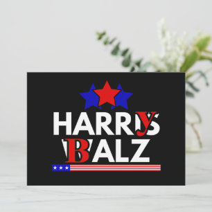 Invitation Harris Walz 24 Harry Balz 2024 Mème Démocrates