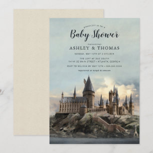 Invitation Harry Potter   Baby shower du château de Hogwarts