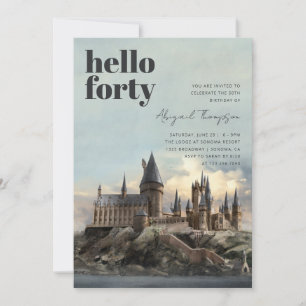 Invitation Harry Potter   Château de Hogwarts 40e anniversair