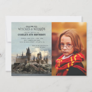 Invitation Harry Potter   Château de Poudlard Anniversaire - 